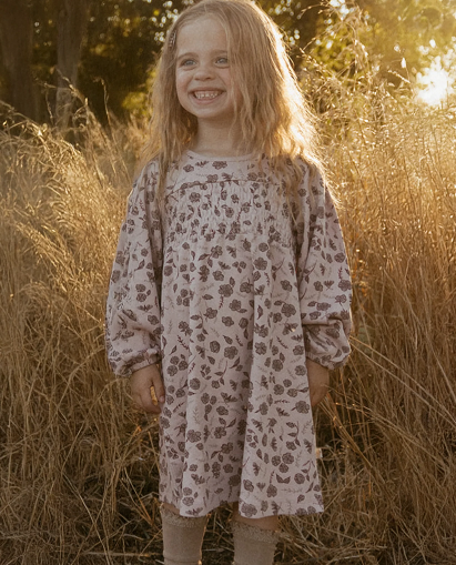 Mystic Floral Organic Smocked Sundress