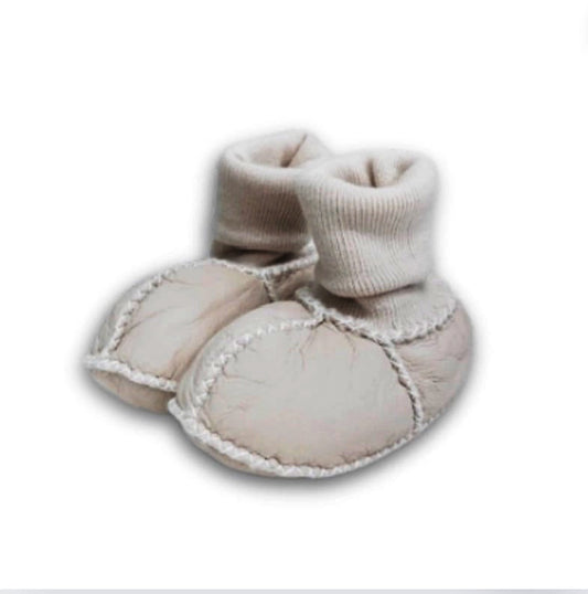 Cozy Lambskin Booties Dune