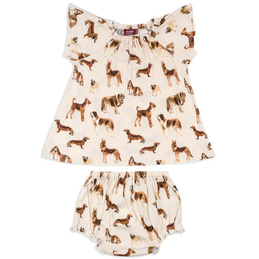 Natural Dog Organic Cotton Dress & Bloomer Set