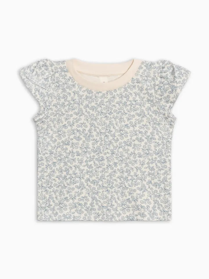 Petal Sleeve Short Set in Narelle Floral