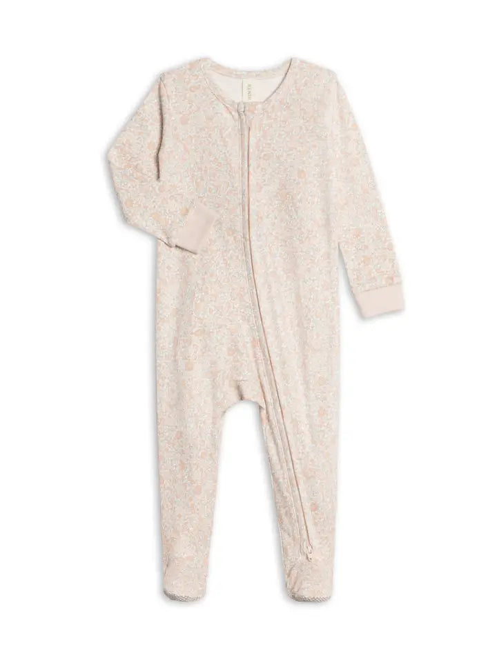 Peyton Zipper Sleeper in Belmont Floral