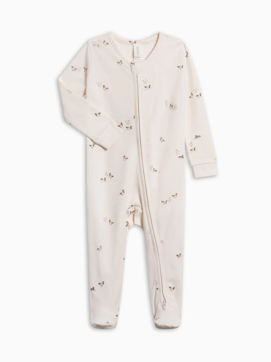 Peyton Zipper Sleeper in Mallard Print