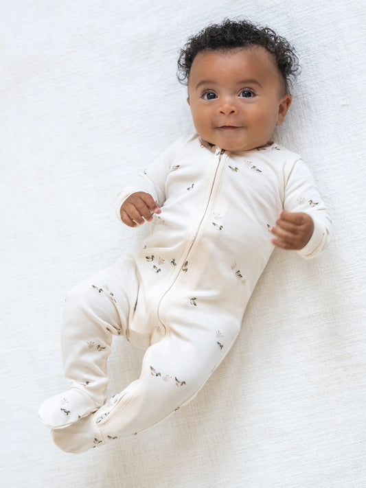 Peyton Zipper Sleeper in Mallard Print