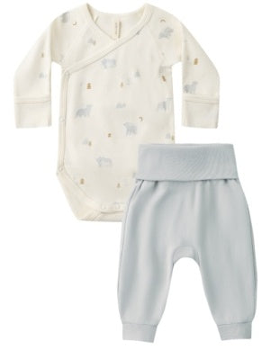 Side Snap Bodysuit + Pant Set Polar Bears