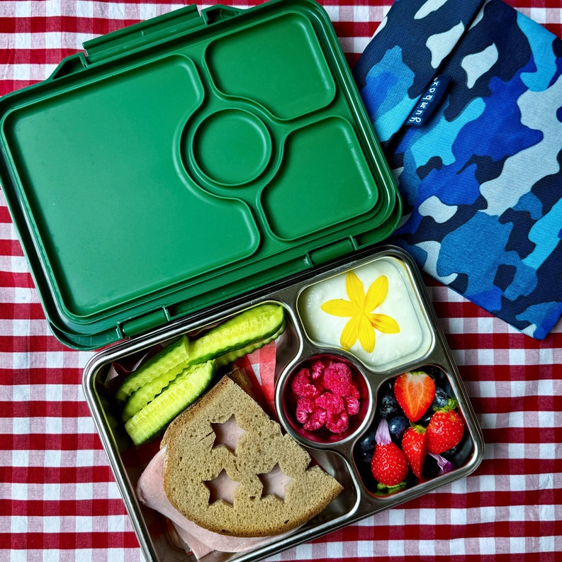 YumBox Pret Stainless Steel Dublin Green – STORK Organic Baby