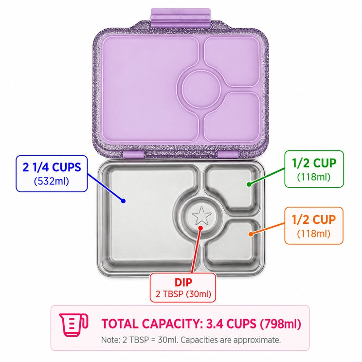 YumBox Pret Stainless Steel Glitter Purple