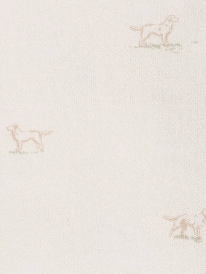 Muslin Swaddle Blanket in Field Dog Print