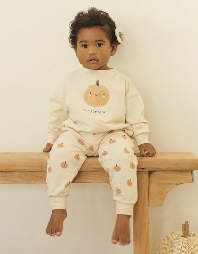 Pumpkin Relaxed Fleece Sweat Set