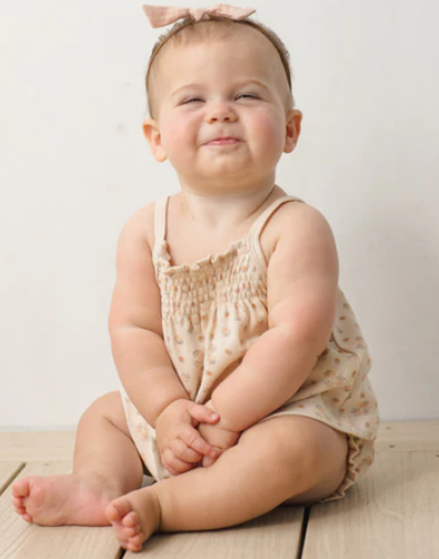 Smocked Tank + Bloomer Set Strawberries