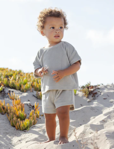 Terry Tee + Short Set Sage