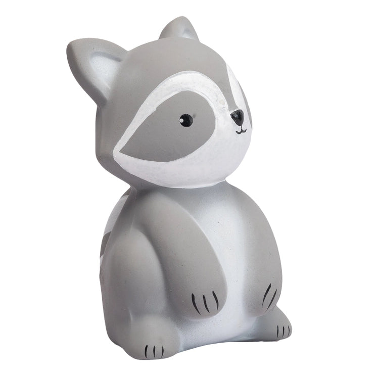 Raccoon Organic Natural Rubber Teether & Rattle
