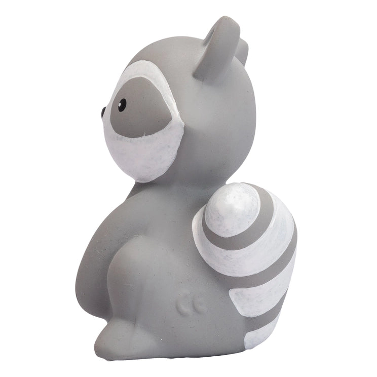Raccoon Organic Natural Rubber Teether & Rattle