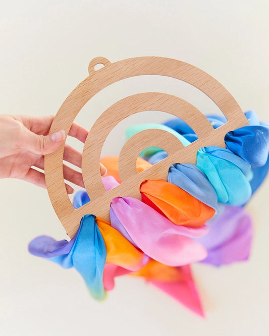 Small Rainbow Silk Display