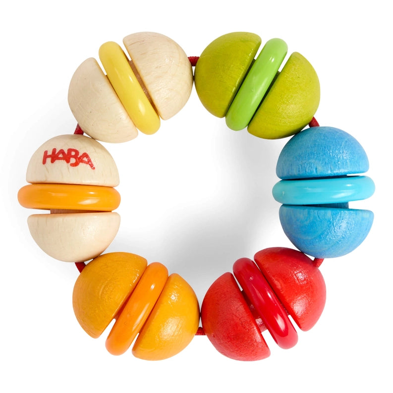 Rainbow Rattle Grasping Teething Toy