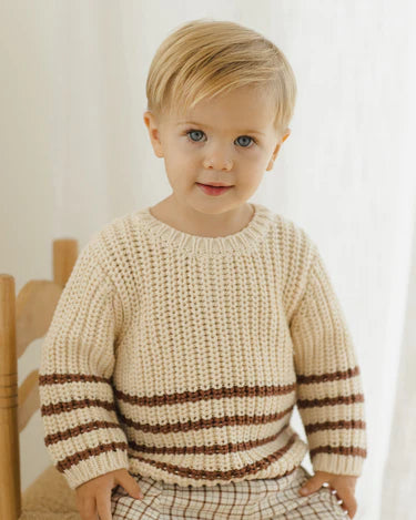 Rex Sweater Cranberry Stripe