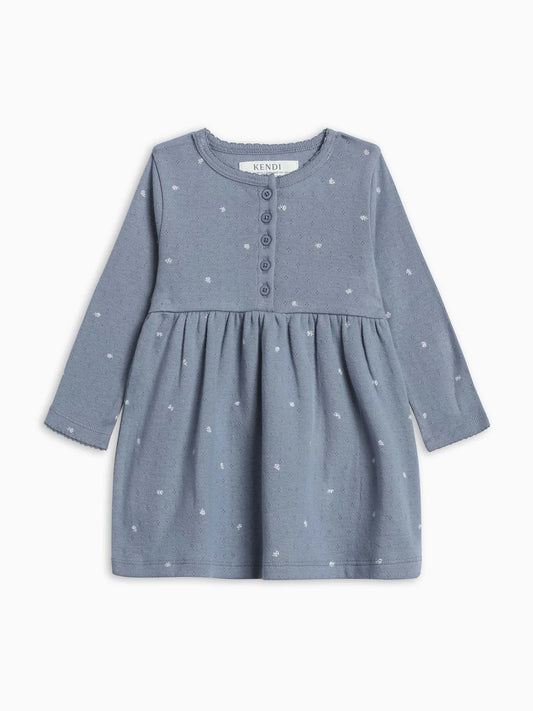 Rita Pointelle Long Sleeve Dress