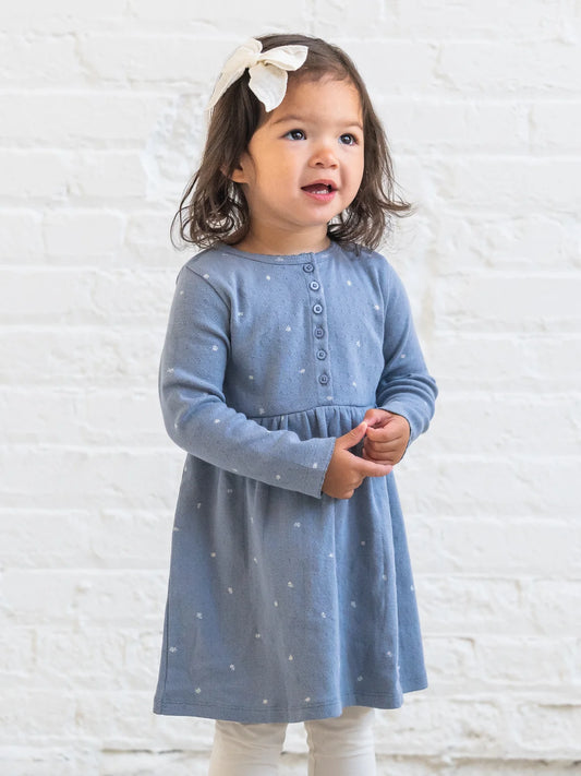 Rita Pointelle Long Sleeve Dress