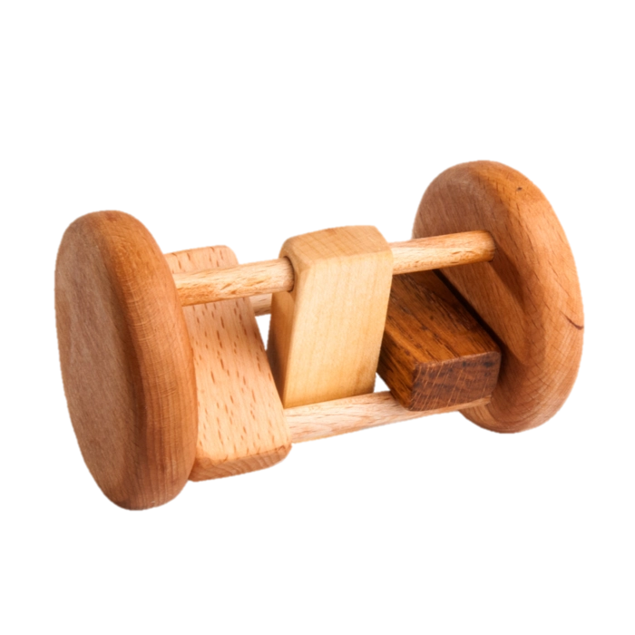 Wooden Rolling Rattle