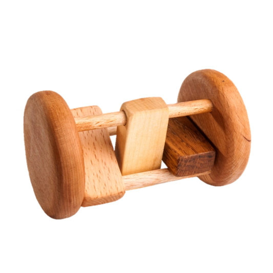 Wooden Rolling Rattle