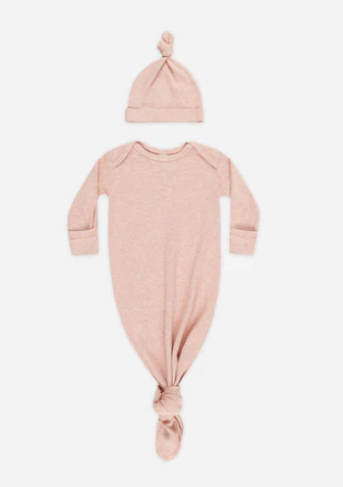 Rose Knotted Gown + Hat Set