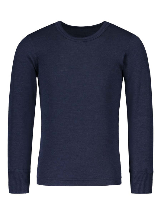 Organic Wool Undershirt in Blue