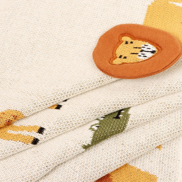 Savannah 3D Organic Cotton Jacquard Knit Blanket