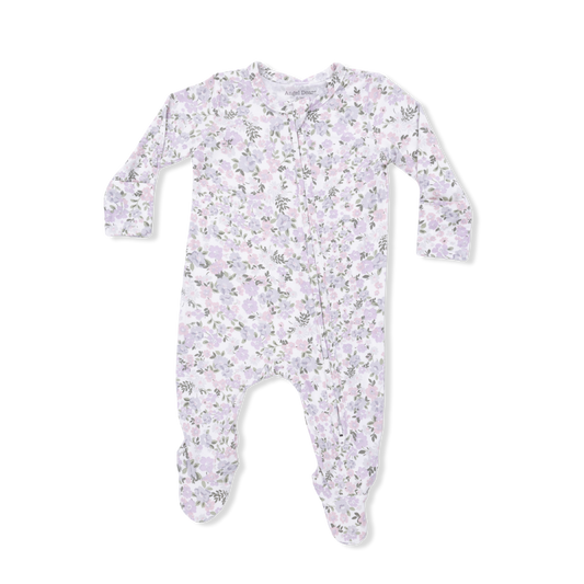 2-Way Bamboo Zipper Footie in Shannon Floral