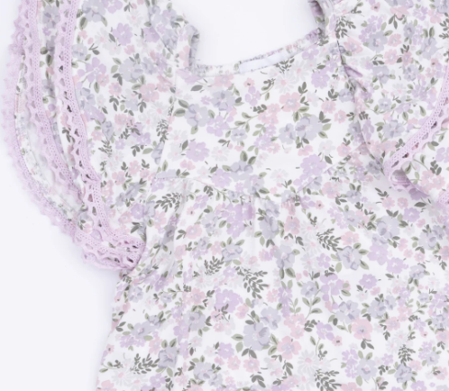 V-Neck Dress & Bloomer in Shannon Floral