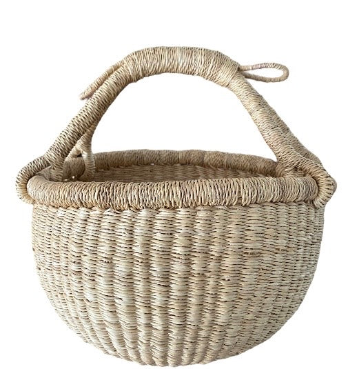 Natural Handmade Bolga Baskets
