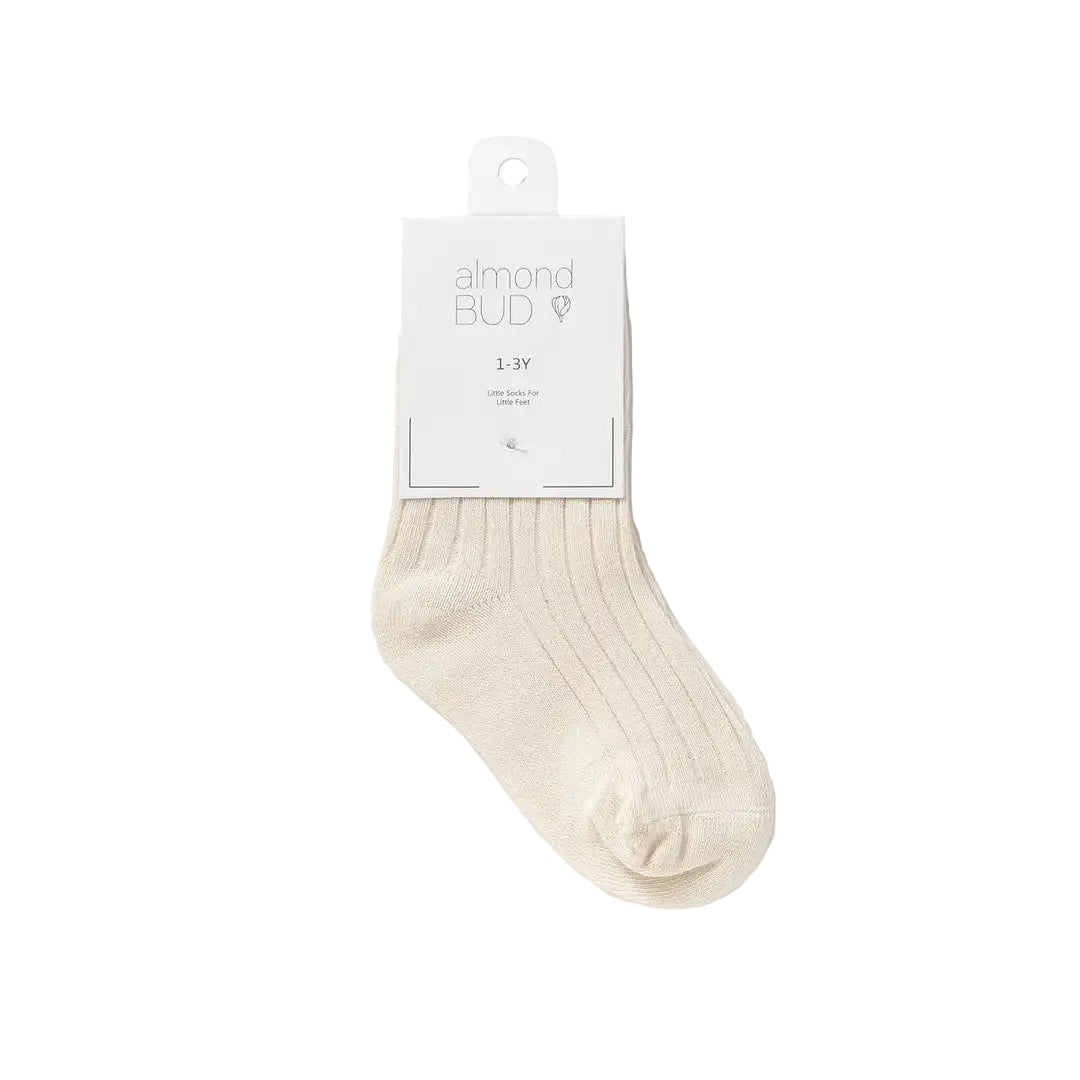 Cream Organic Cotton Baby/Toddler Socks