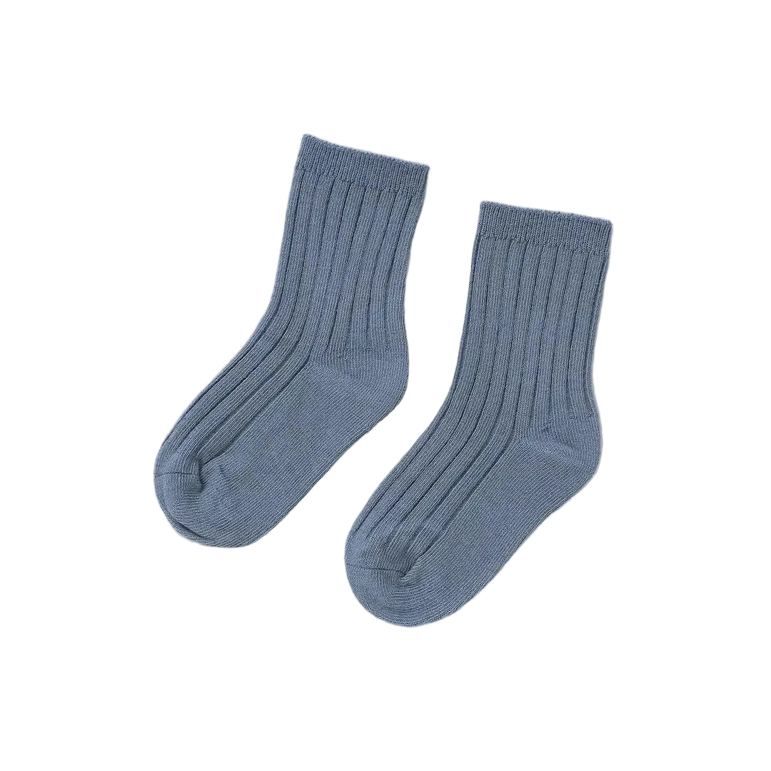 Slate Blue Organic Cotton Baby/Toddler Socks