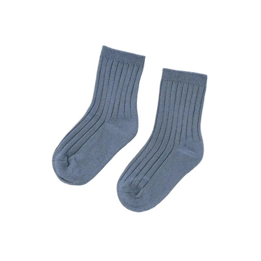Slate Blue Organic Cotton Baby/Toddler Socks