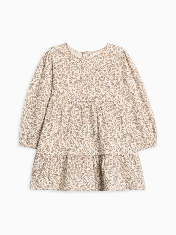 Sofia Long Sleeve Tiered Dress in Aurora Floral