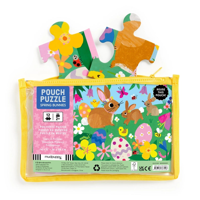 Spring Bunnies Pouch Puzzle