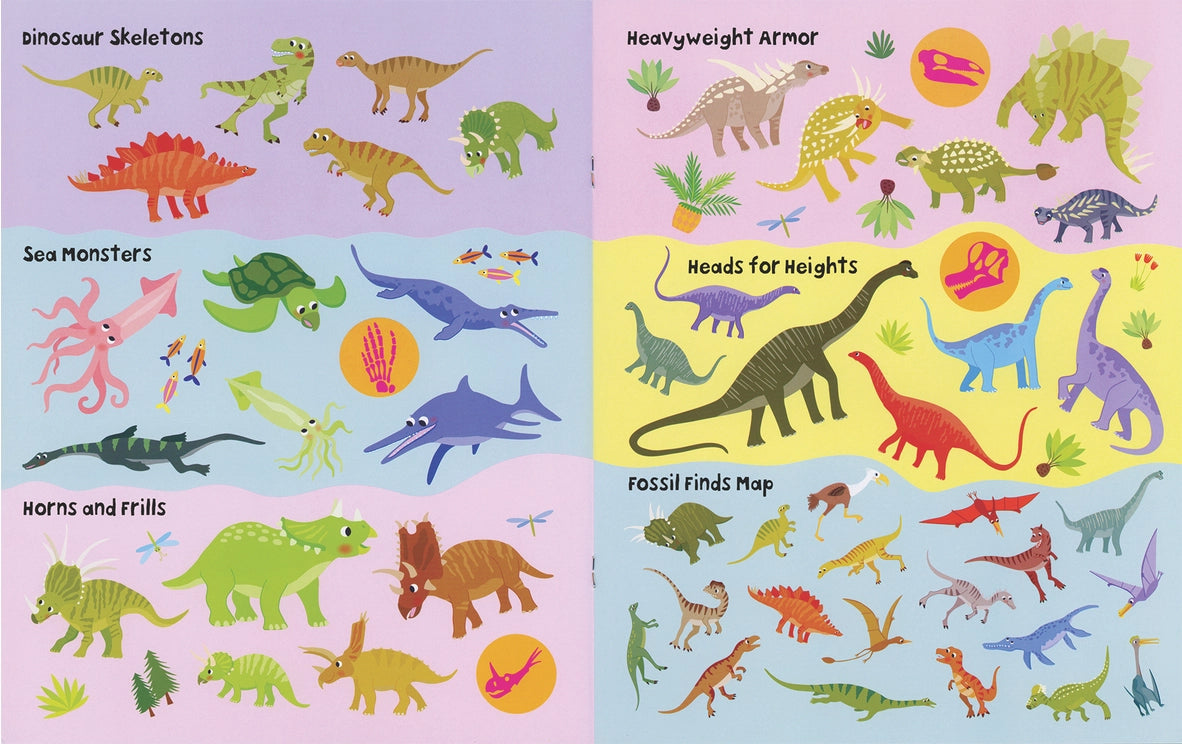 Dinosaur Facts Sticker Book