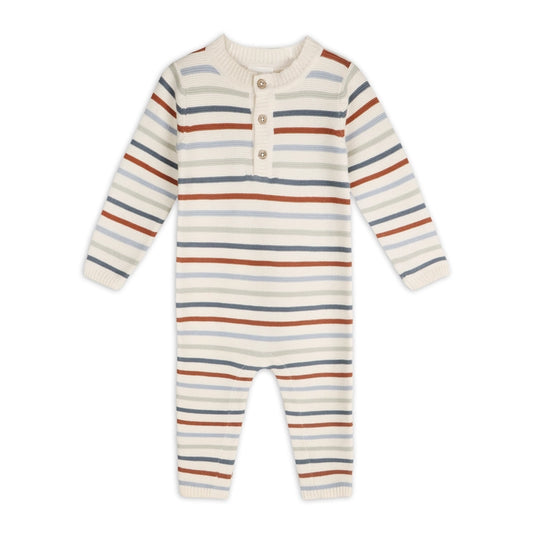 Multicolor Stripe Knit Romper