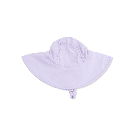 Bamboo Wide Brim Sun Hat in Solid Orchid Petal