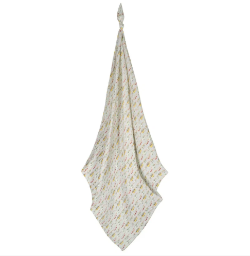 Vintage Trailers Organic Cotton Muslin Swaddle Blanket