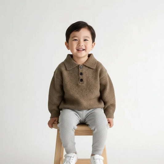 Organic Cotton Collared Sweater
