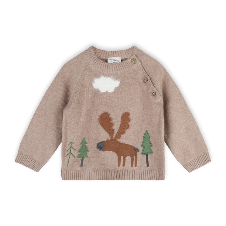 Moose Woods Knit Baby Pullover