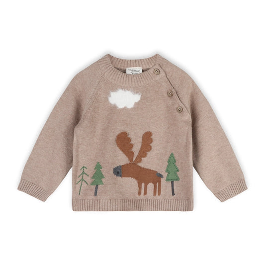 Moose Woods Knit Baby Pullover