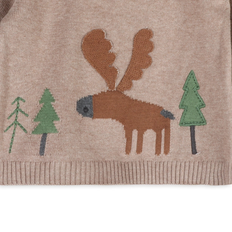 Moose Woods Knit Baby Pullover