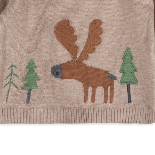 Moose Woods Knit Baby Pullover