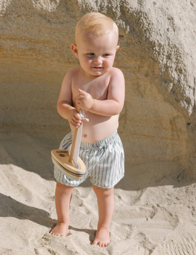 Boys Swim Short in Summer Stripe