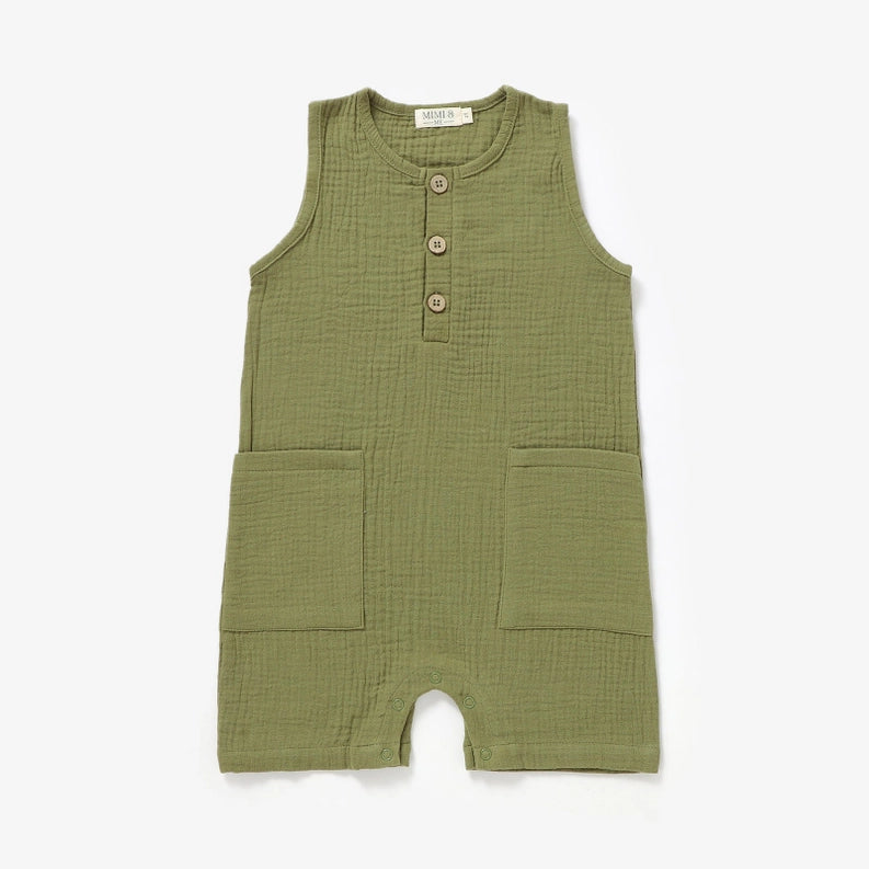 Blake Muslin Tank Romper