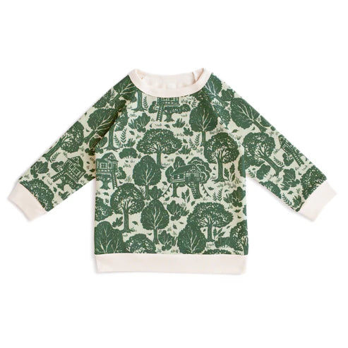 Treehouses Green Sweatshirt