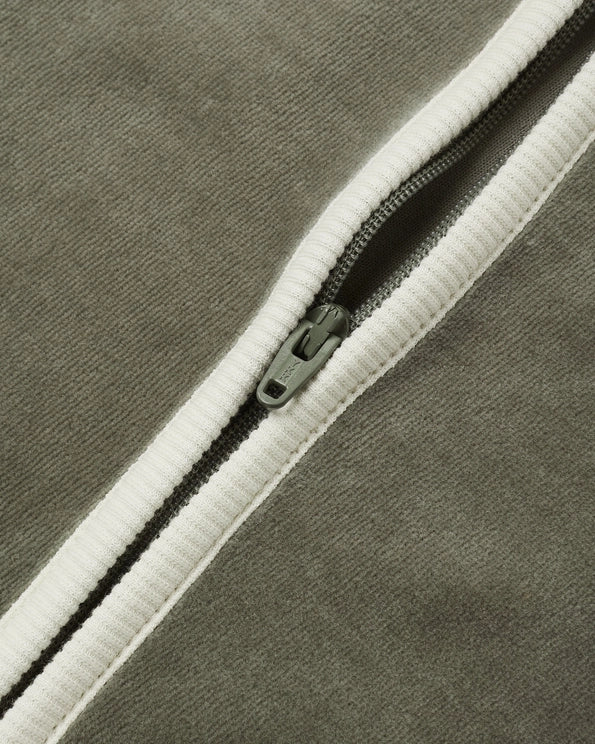 Velour Zip Jumpsuit Spruce