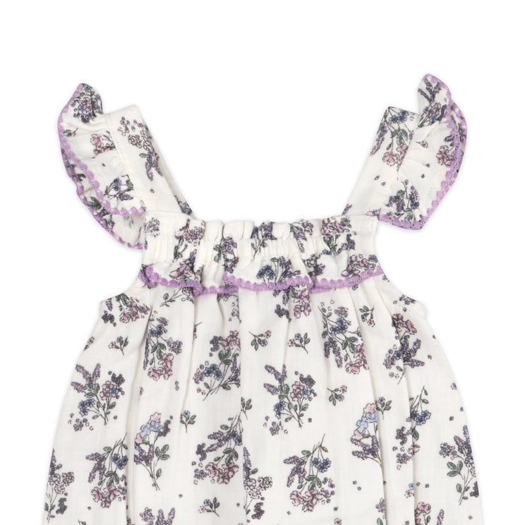 Vivian Floral Romper with Headband