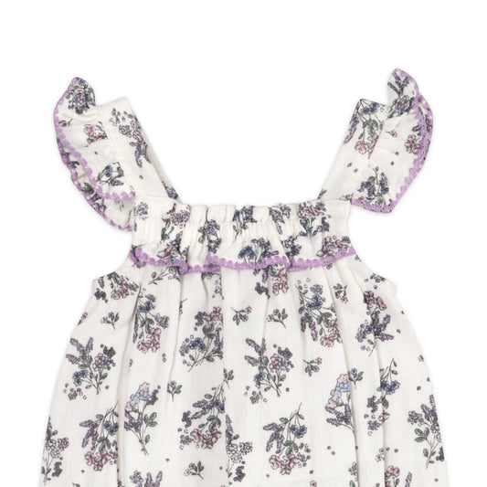 Vivian Floral Romper with Headband