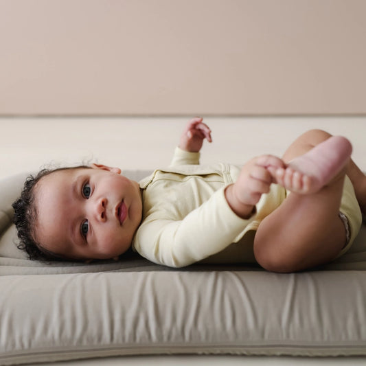 Birch Snuggle Me Organic Infant Lounger Wave